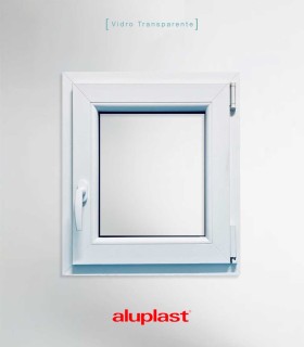 Janela PVC 60x80cm Oscilobatente DIREITA Vidro Duplo ALUPLAST