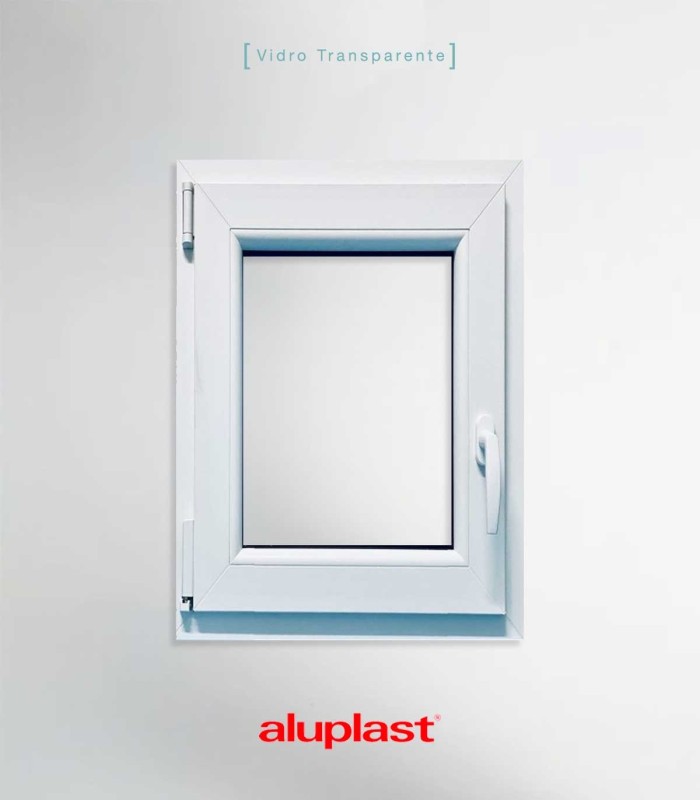 Janela PVC 70x100cm Oscilobatente ESQUERDA Vidro Duplo ALUPLAST