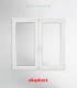 Janela PVC 100x120cm Oscilobatente Vidro Duplo ALUPLAST
