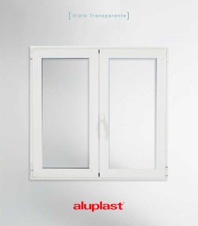 Janela PVC 100x120cm Oscilobatente Vidro Duplo ALUPLAST