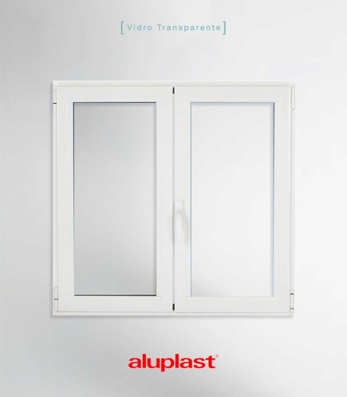 Janela PVC 100x120cm Oscilobatente Vidro Duplo ALUPLAST