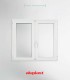 Janela PVC 120x100cm Oscilobatente Vidro Duplo ALUPLAST