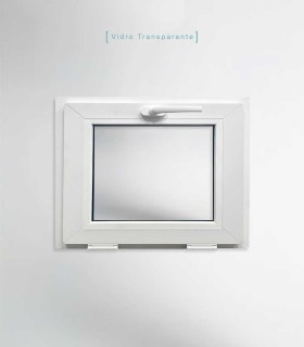 Janela PVC 100x80cm Basculante Vidro Duplo Perfil PROLINE