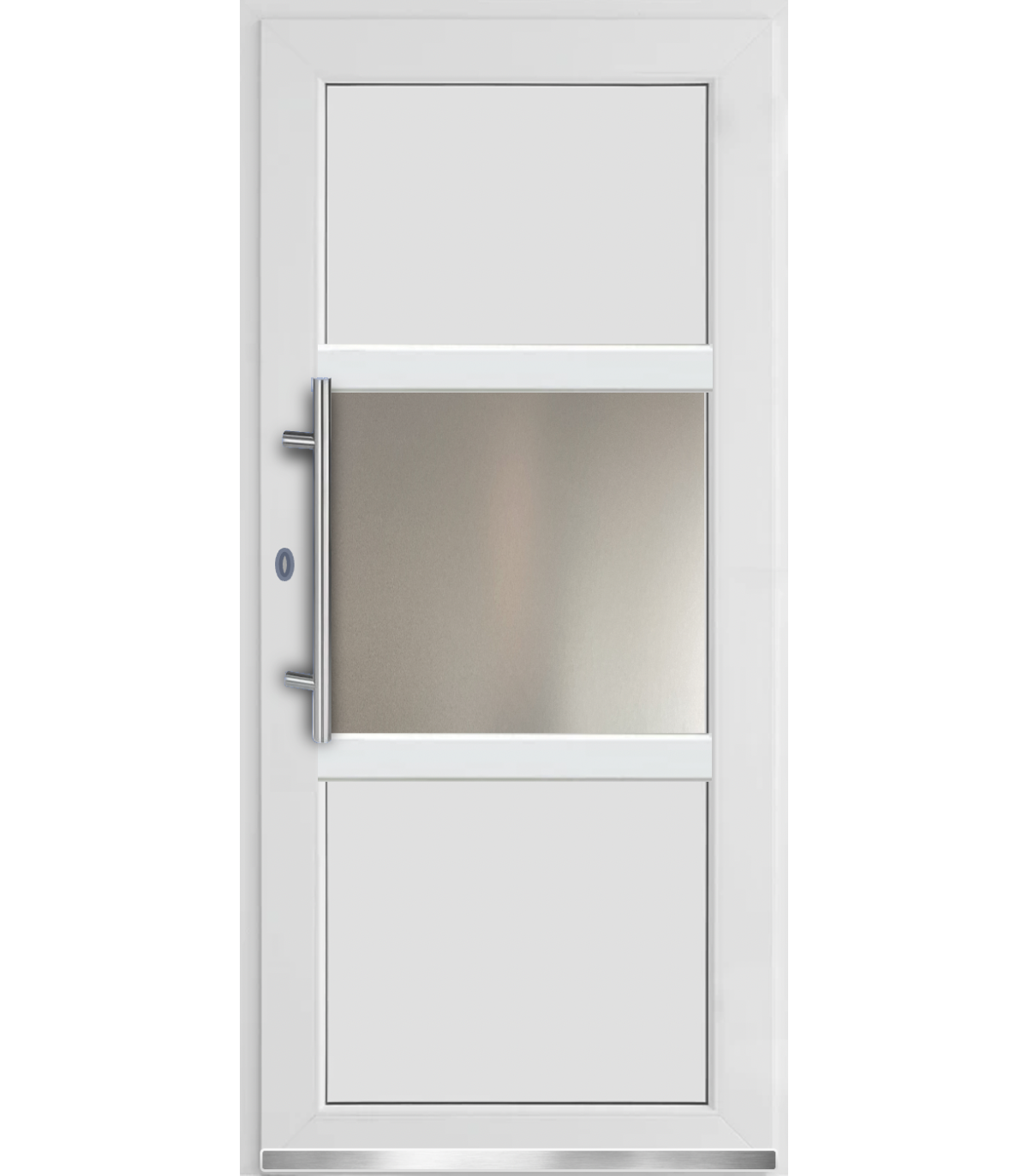 Porta Exterior PVC DELTA 90x200cm Branca DIREITA ALUPLAST Fabrico Especial