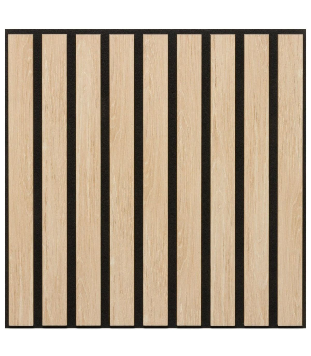 Revestimento Ripado Acústico Carvalho Claro Decowall 50x50x1,7cm - 4 Unidades (1m²)