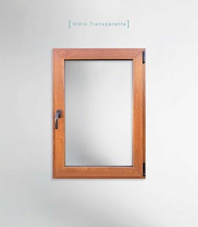 Janela PVC 70x100cm Oscilobatente DIREITA Carvalho Dourado Vidro Duplo