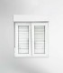 Janela PVC 120x117cm Oscilobatente com Estore Vidro Duplo CANDO