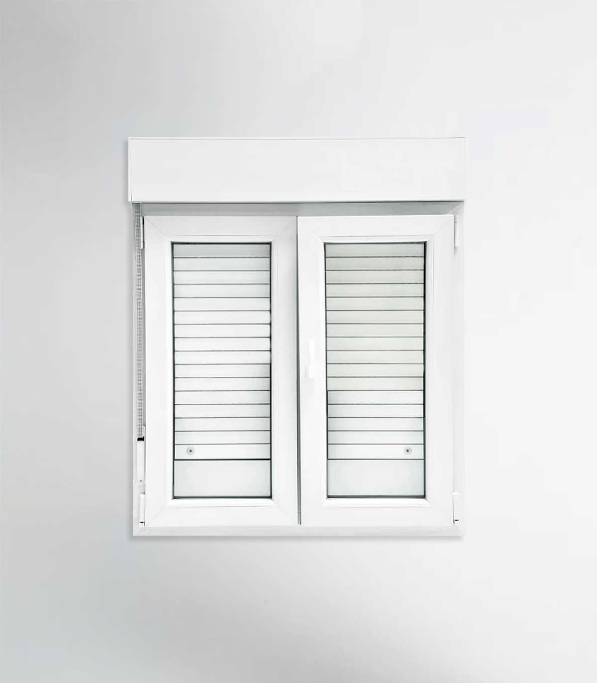 Janela PVC 120x117cm Oscilobatente com Estore Vidro Duplo CANDO