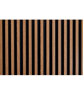 Revestimento Ripado Le Mur Carvalho Intenso - 1 Régua (0,448m²) 280x16x2,3cm Paredes e Tetos