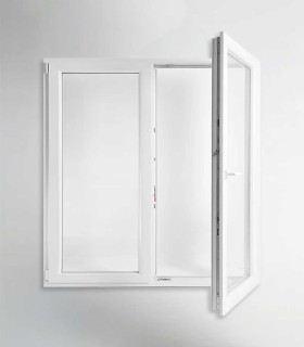 Porta Janela PVC Oscilobatente 200x200cm Vidro Duplo ALUPLAST Fabrico Especial