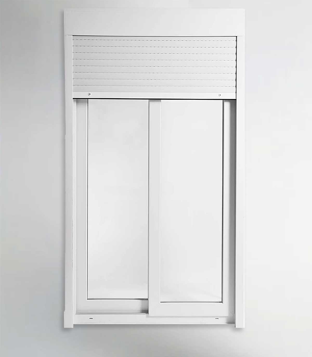 Porta Janela de Correr PVC 120x218,5cm com Estore Vidro Duplo ALUPLAST Fabrico Especial