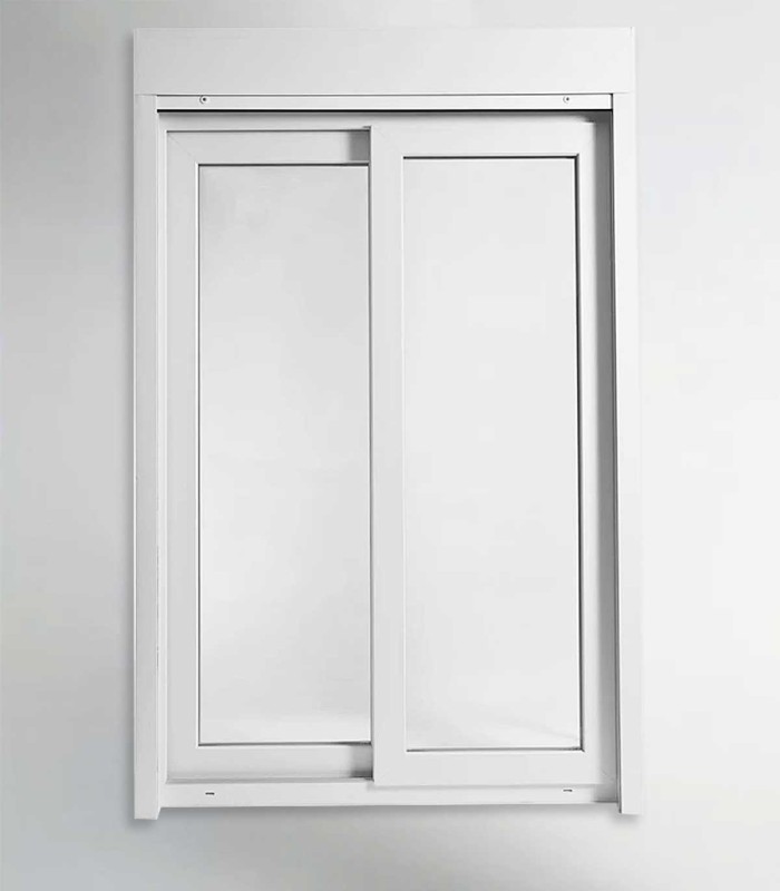Porta Janela de Correr PVC 150x218,5cm com Estore Vidro Duplo ALUPLAST Fabrico Especial