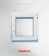 Janela PVC 90x90cm Oscilobatente DIREITA Vidro Duplo ALUPLAST