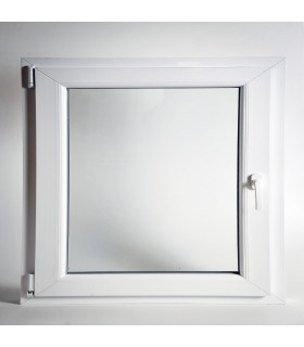 Janela PVC 58x58cm Oscilobatente ESQUERDA Vidro Duplo CANDO