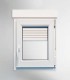 Janela PVC 80x115,5cm Oscilobatente DIREITA com Estore Vidro Duplo ALUPLAST