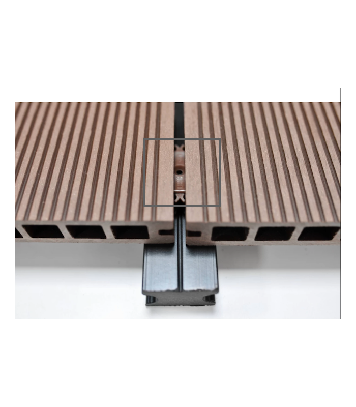Fixadores em PVC para Deck Alveolar DeckCor Coffee - Pack de 100