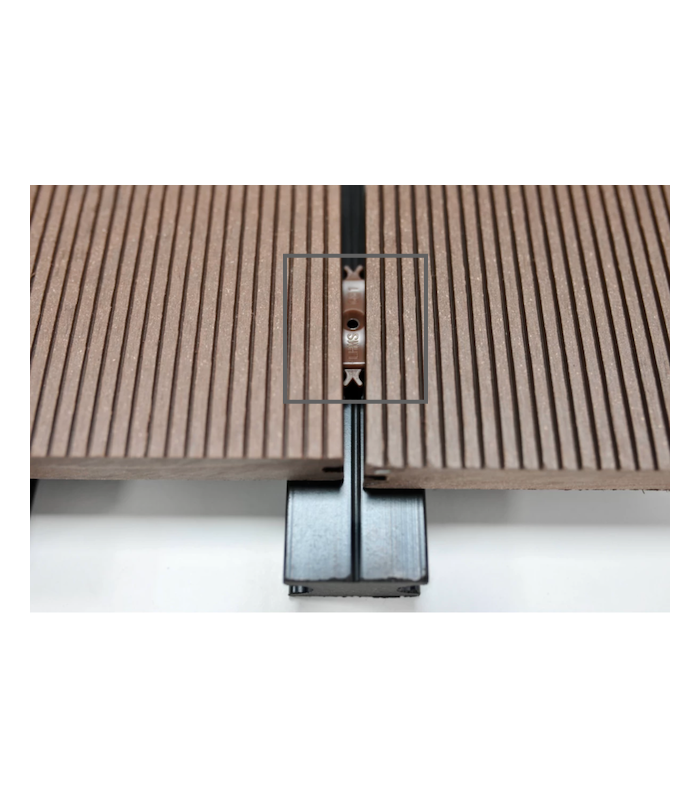Fixadores em PVC para Deck Maciço DeckCor Coffee - Pack de 100