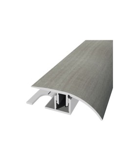 Perfil de Desnível Aluminio Revestido Pinho Cinza 2,7m x 30mm