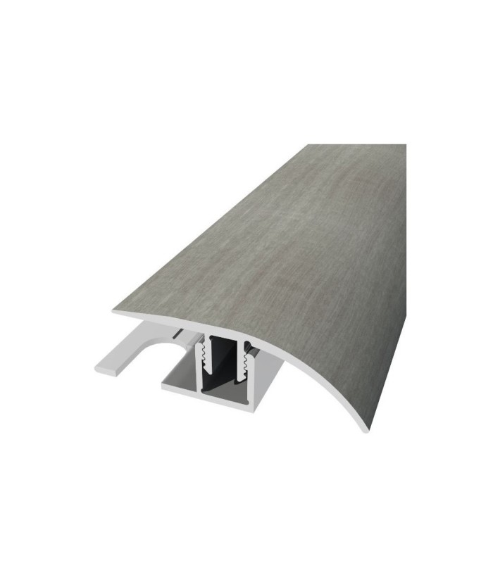 Perfil de Desnível Aluminio Revestido Pinho Cinza 2,7m x 30mm