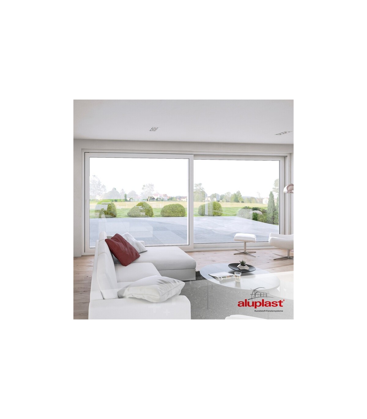 Porta Janela de Correr PVC 300x200cm Vidro Duplo ALUPLAST Fabrico Especial