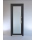 Porta Exterior PVC Vidro Fosco 90x200cm Antracite ESQUERDA ALUPLAST Fabrico Especial