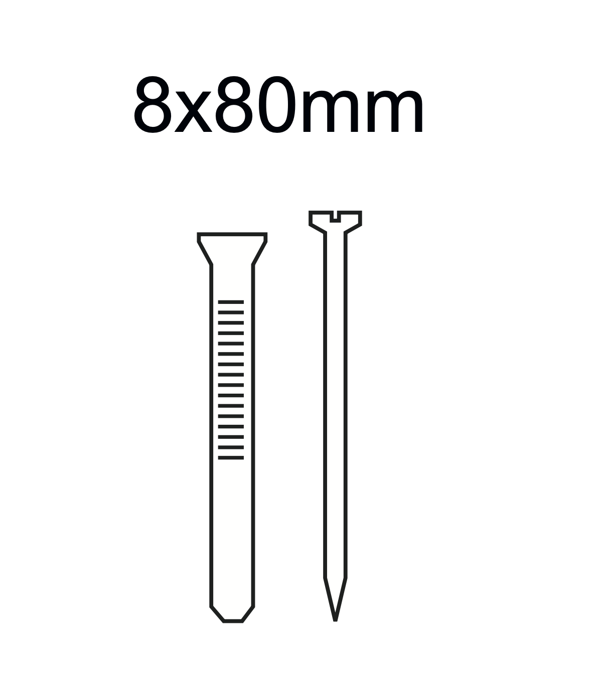 Parafuso + Bucha Le Mur 8x80mm (50 Unidades)