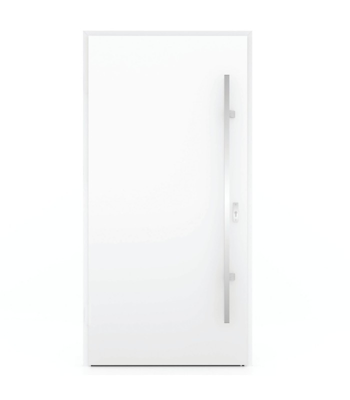 Porta Exterior Metal ALPES 88x207cm Branca ESQUERDA (S55)