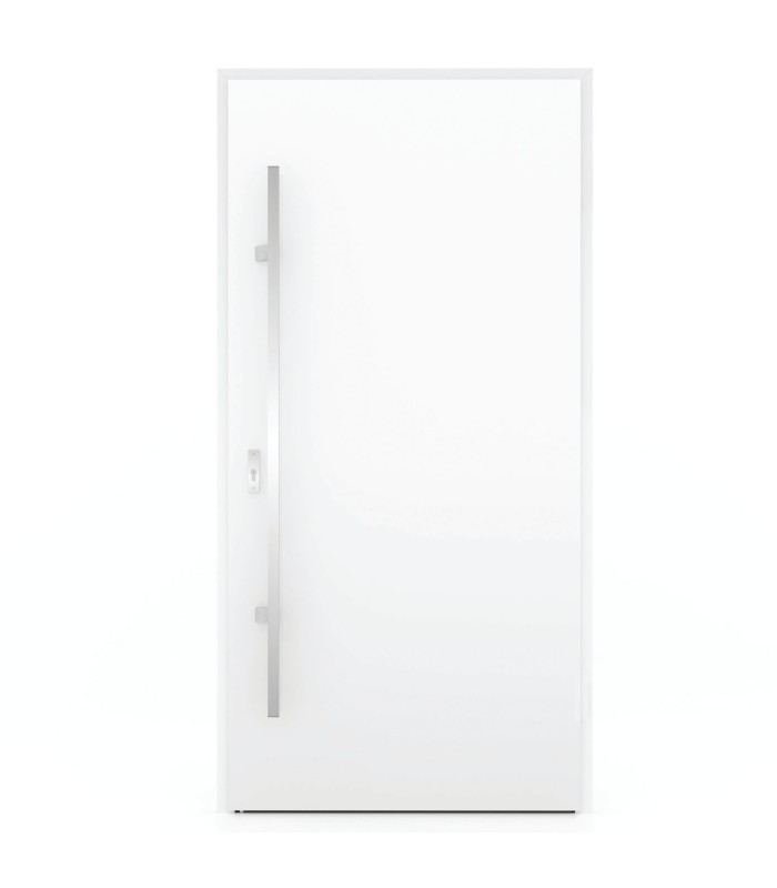 Porta Exterior Metal ALPES 98x207cm Branca DIREITA (S55)