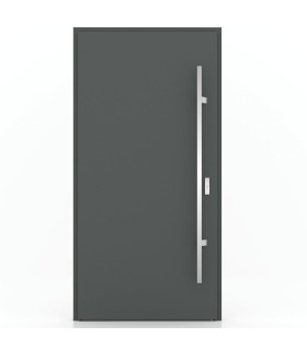 Porta Exterior Metal ALPES 98x207cm Antracite ESQUERDA (S55)