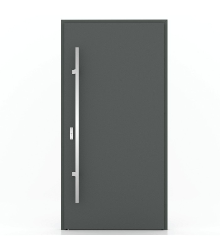 Porta Exterior Metal ALPES 98x207cm Antracite DIREITA (S55)