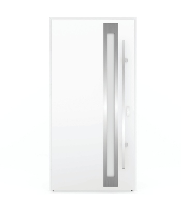 Porta Exterior Metal ATLAS 88x207cm Branca ESQUERDA (S55)
