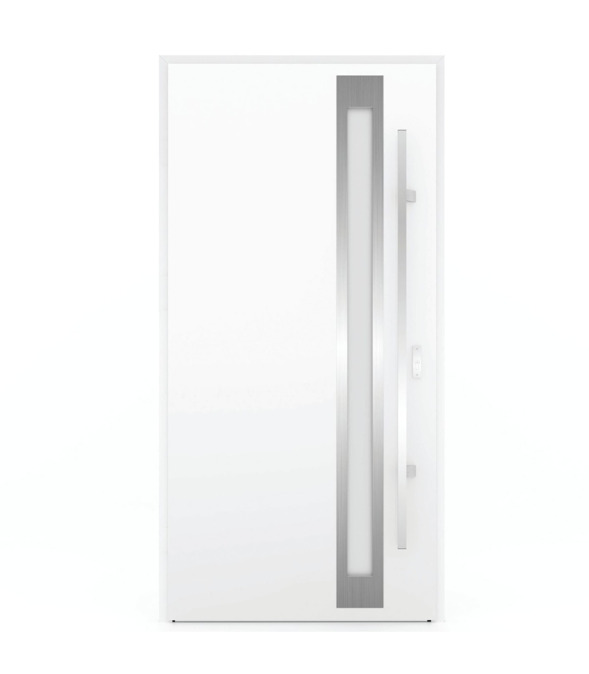 Porta Exterior Metal ATLAS 88x207cm Branca ESQUERDA (S55)