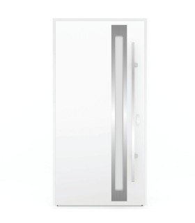 Porta Exterior Metal ATLAS 98x207cm Branca ESQUERDA (S55)