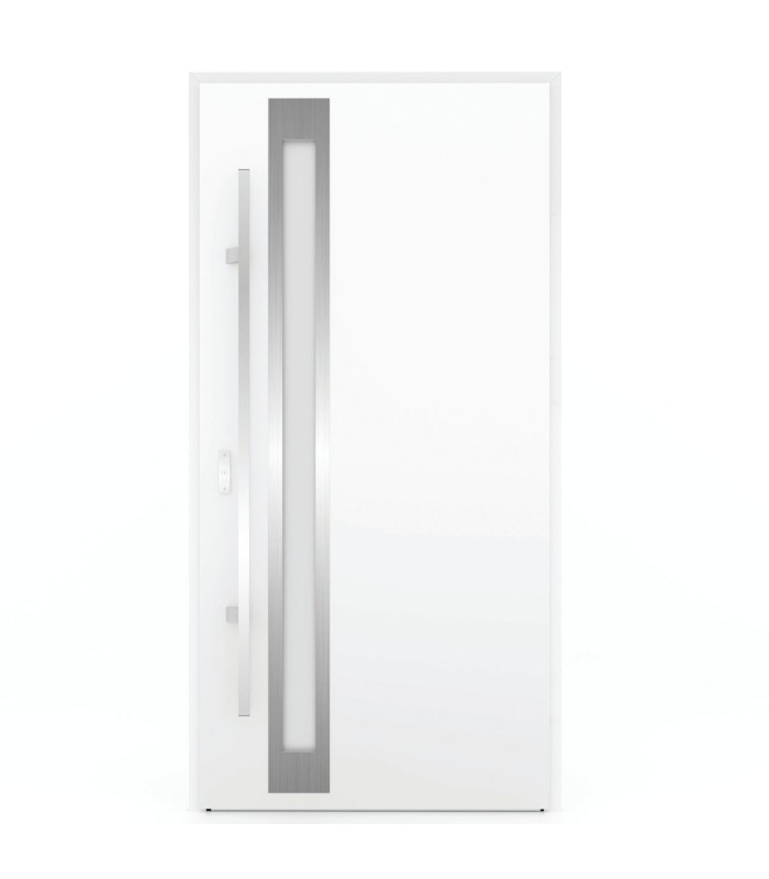 Porta Exterior Metal ATLAS 98x207cm Branca DIREITA (S55)