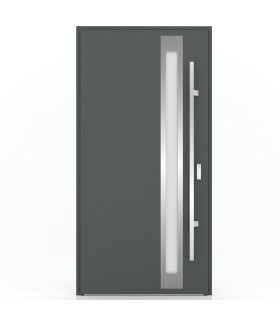 Porta Exterior Metal ATLAS 98x207cm Antracite ESQUERDA (S55)
