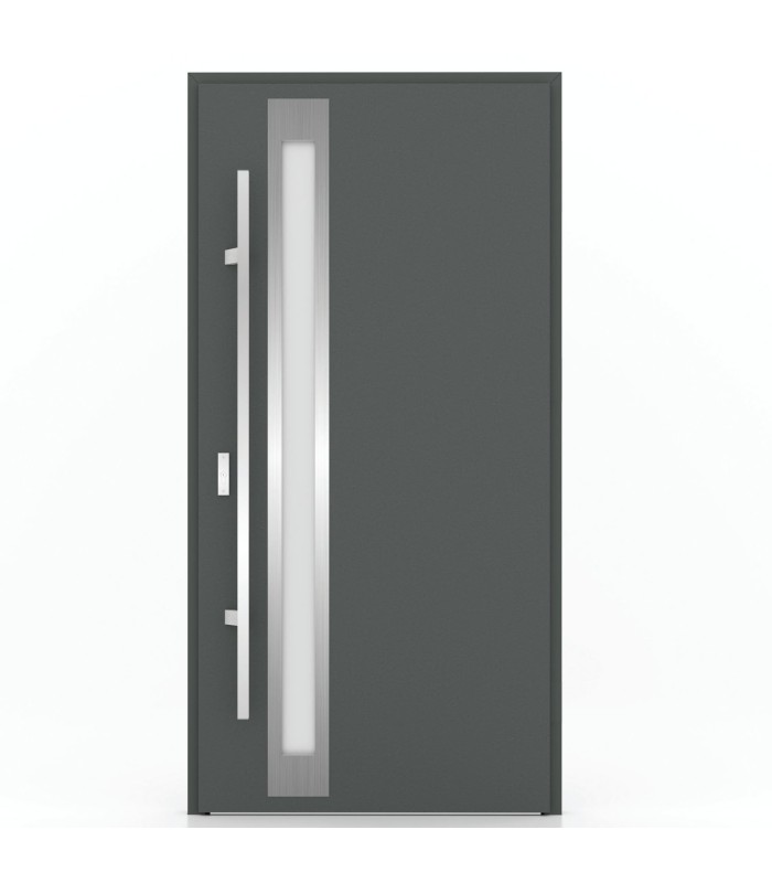 Porta Exterior Metal ATLAS 98x207cm Antracite DIREITA (S55)