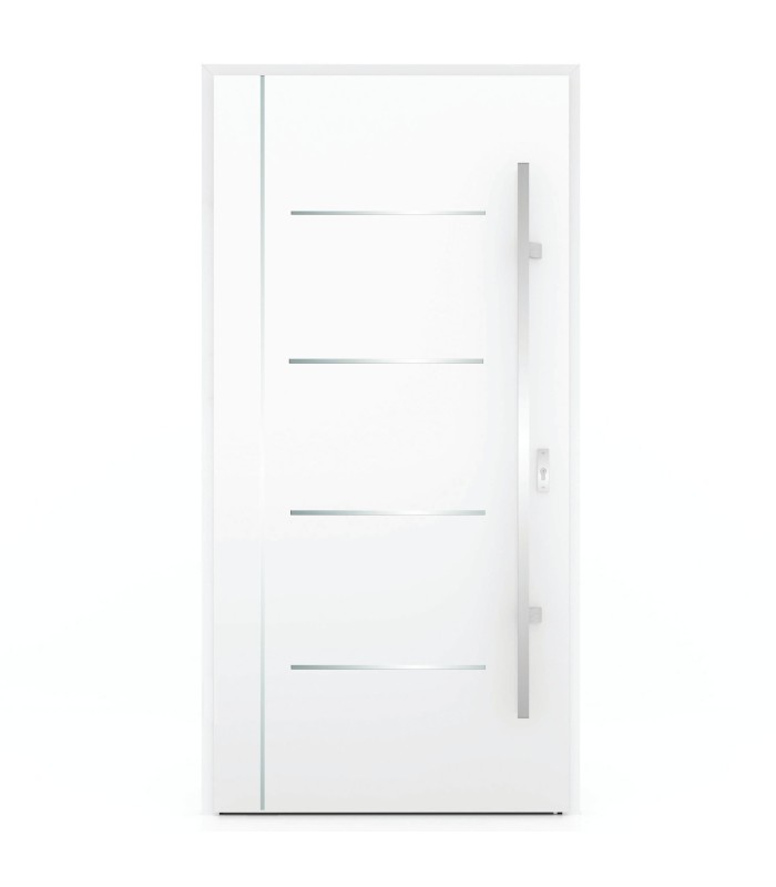 Porta Exterior Metal ANDES 88x207cm Branca ESQUERDA (S55)