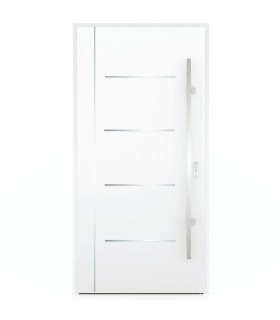 Porta Exterior Metal ANDES 98x207cm Branca ESQUERDA (S55)