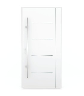 Porta Exterior Metal ANDES 98x207cm Branca DIREITA (S55)