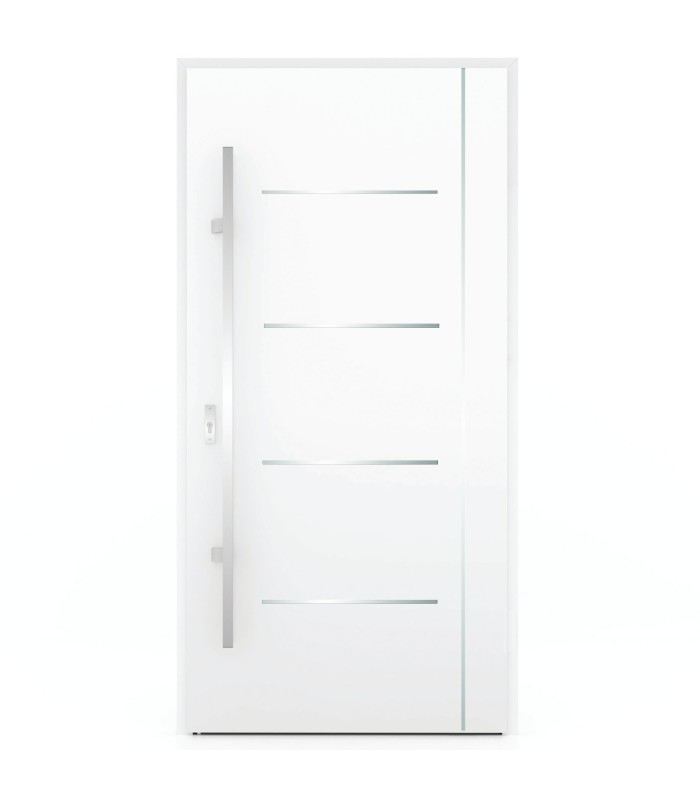 Porta Exterior Metal ANDES 98x207cm Branca DIREITA (S55)