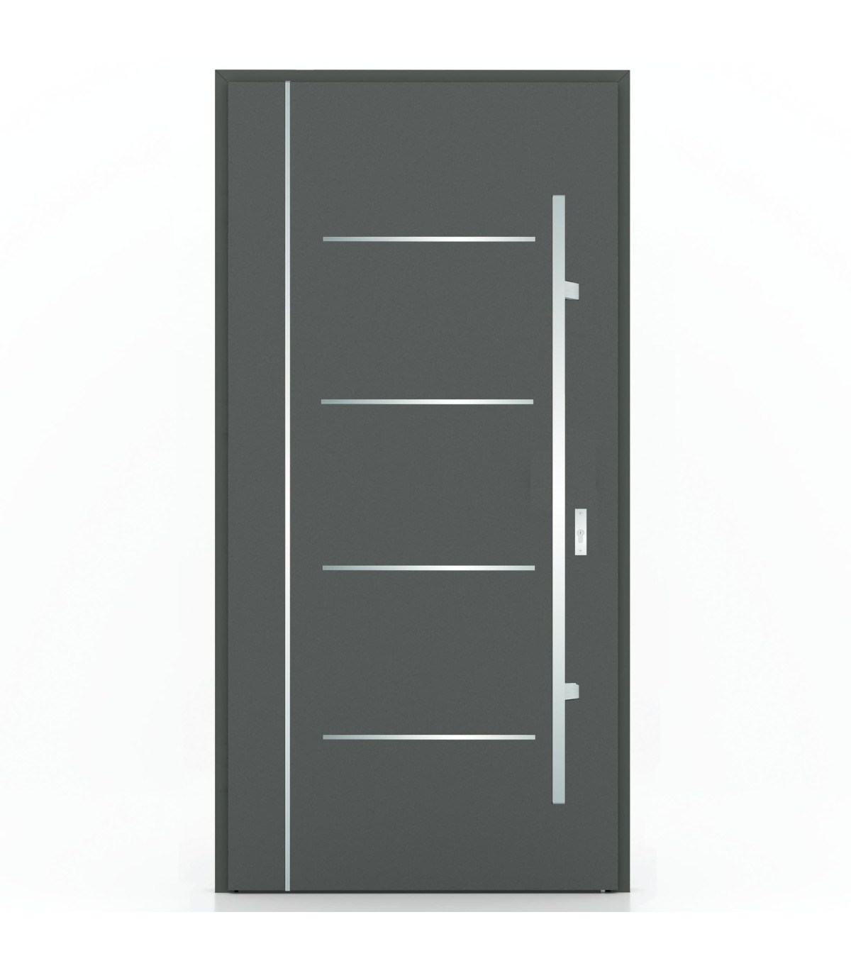 Porta Exterior Metal ANDES 88x207cm Antracite ESQUERDA (S55)