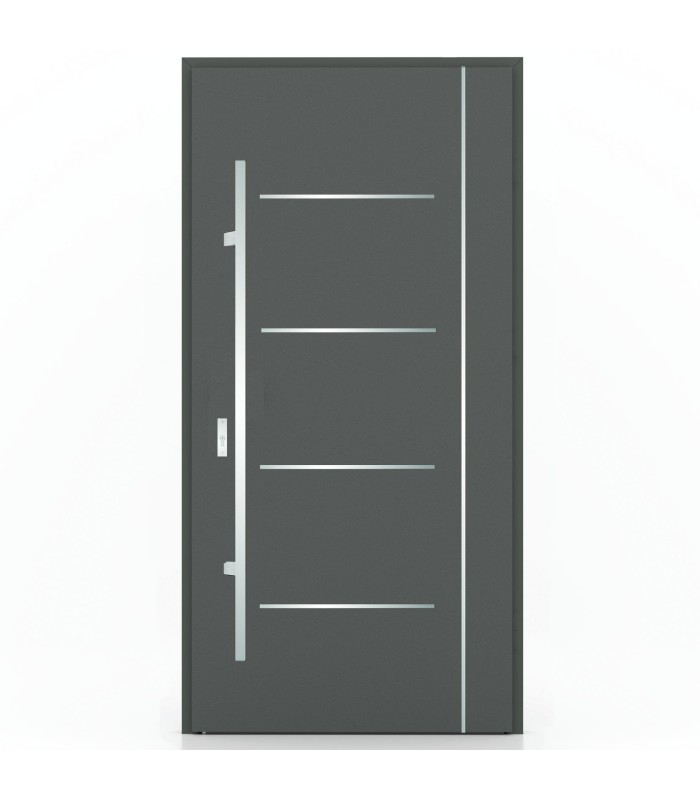 Porta Exterior Metal ANDES 88x207cm Antracite DIREITA (S55)