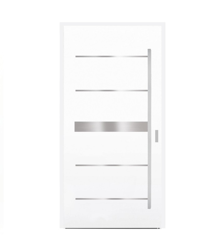 Porta Exterior Metal HIMALAIAS 88x207cm Branca ESQUERDA (S55)