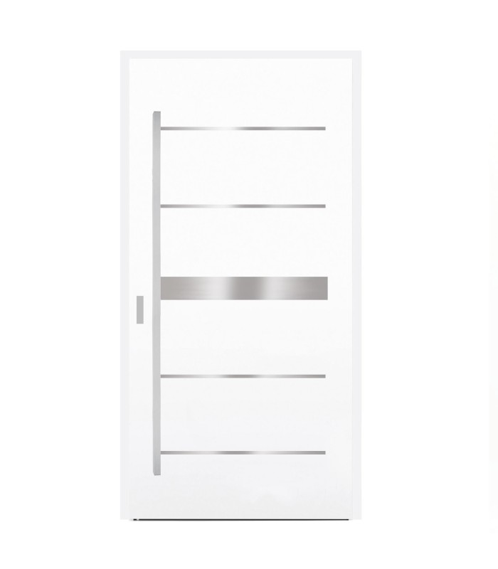 Porta Exterior Metal HIMALAIAS 98x207cm Branca DIREITA (S55)