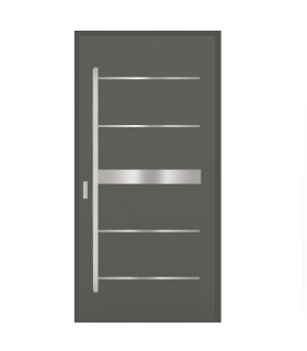 Porta Exterior Metal HIMALAIAS 88x207cm Antracite DIREITA (S55)