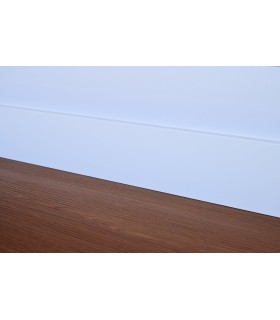 Rodapé PVC Expandido Branco 2200x100x15mm