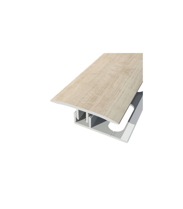 Perfil de Transição Aluminio Revestido Carvalho Claro 2,7m x 30mm