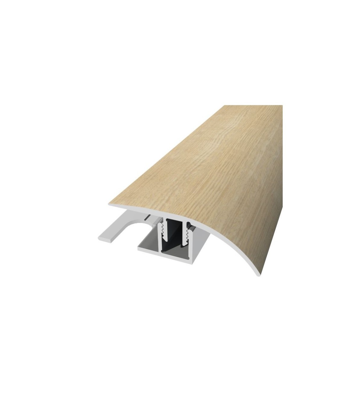 Perfil de Desnível Aluminio Revestido Carvalho Claro 2,7m x 30mm