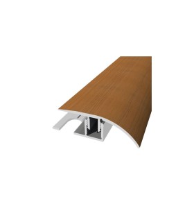 Perfil de Desnível Aluminio Revestido Afizélia 2,7m x 30mm