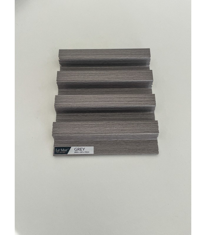 AMOSTRA - Revestimento Ripado Le Mur Carvalho Cinza (17x14cm)